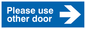 DV5849: Please use other door (Arrow Right)