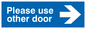 DV5849: Please use other door (Arrow Right)