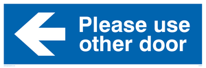 DV5850: Please use other door (Arrow Left)