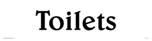 DV731: toilets - door sign