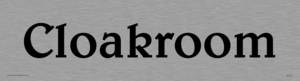 DV732: Cloakroom door sign