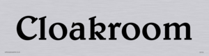 DV732: Cloakroom door sign