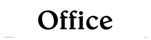 DV735: office - door sign