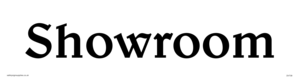 DV739: showroom - sign