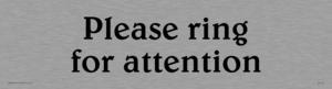 DV740: please ring for attention - sign