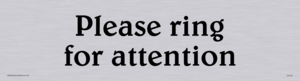 DV740: please ring for attention - sign