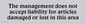 DV742: Cloakroom liability disclaimer