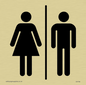 DV746: male & female toilet symbols only - toilet door sign