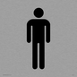 DV747: male toilet symbol only - toilet door sign