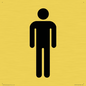 DV747: male toilet symbol only - toilet door sign