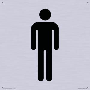 DV747: male toilet symbol only - toilet door sign
