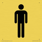 DV747: male toilet symbol only - toilet door sign