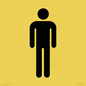 DV747: male toilet symbol only - toilet door sign
