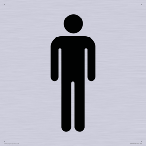 DV747: male toilet symbol only - toilet door sign