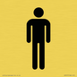 DV747: male toilet symbol only - toilet door sign