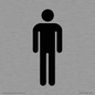 DV747: male toilet symbol only - toilet door sign