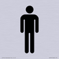 DV747: male toilet symbol only - toilet door sign