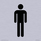 DV747: male toilet symbol only - toilet door sign