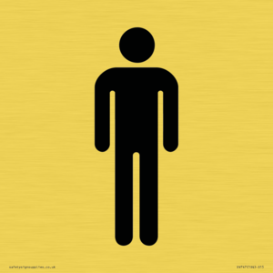 DV747: male toilet symbol only - toilet door sign