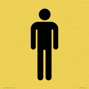 DV747: male toilet symbol only - toilet door sign