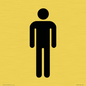 DV747: male toilet symbol only - toilet door sign
