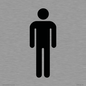 DV747: male toilet symbol only - toilet door sign