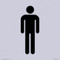 DV747: male toilet symbol only - toilet door sign