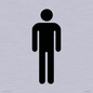 DV747: male toilet symbol only - toilet door sign