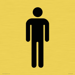 DV747: male toilet symbol only - toilet door sign