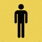 DV747: male toilet symbol only - toilet door sign