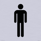 DV747: male toilet symbol only - toilet door sign