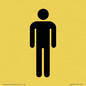 DV747: male toilet symbol only - toilet door sign