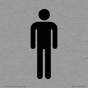 DV747: male toilet symbol only - toilet door sign