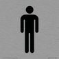 DV747: male toilet symbol only - toilet door sign