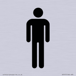 DV747: male toilet symbol only - toilet door sign