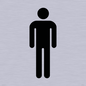 DV747: male toilet symbol only - toilet door sign