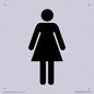 DV748: female toilet symbol only - toilet door sign