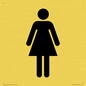 DV748: female toilet symbol only - toilet door sign