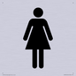 DV748: female toilet symbol only - toilet door sign