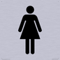 DV748: female toilet symbol only - toilet door sign