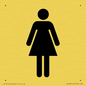 DV748: female toilet symbol only - toilet door sign