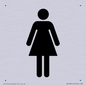 DV748: female toilet symbol only - toilet door sign