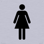DV748: female toilet symbol only - toilet door sign