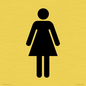 DV748: female toilet symbol only - toilet door sign