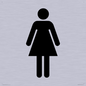 DV748: female toilet symbol only - toilet door sign