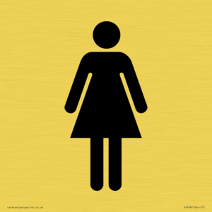 DV748: female toilet symbol only - toilet door sign