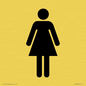 DV748: female toilet symbol only - toilet door sign