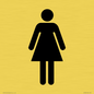 DV748: female toilet symbol only - toilet door sign