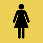 DV748: female toilet symbol only - toilet door sign