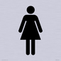 DV748: female toilet symbol only - toilet door sign